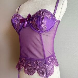 Dreamgirl Purple Lace Bustier